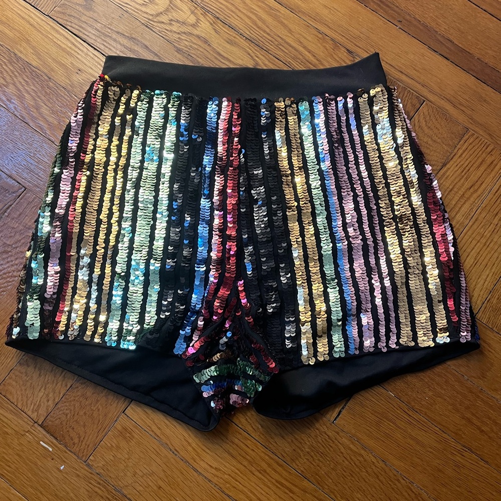 Sparkle retro shorts